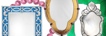 Miroir en verre de Murano