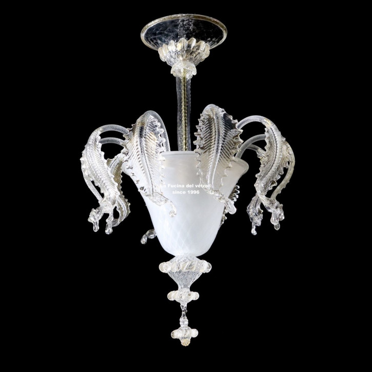 Lámpara de techo clásica de cristal de Murano