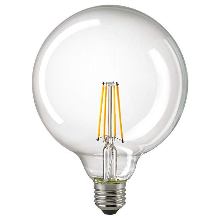 Filament LED Sigor Globe125 clair E27 7W 860lm 2700K CRI> 90 dimmable