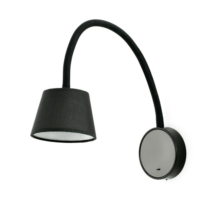 Blome LED - Lámpara de pared negro