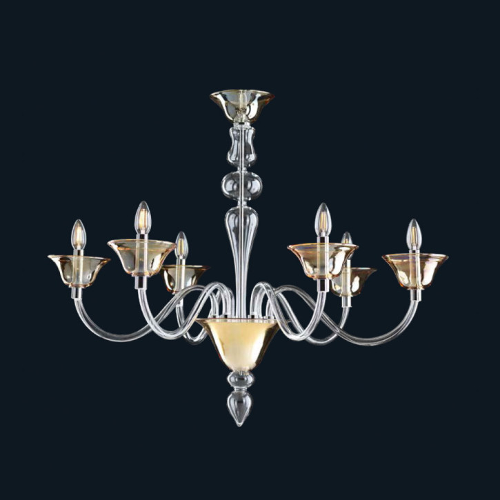 Moderner Murano Glas Leuchter