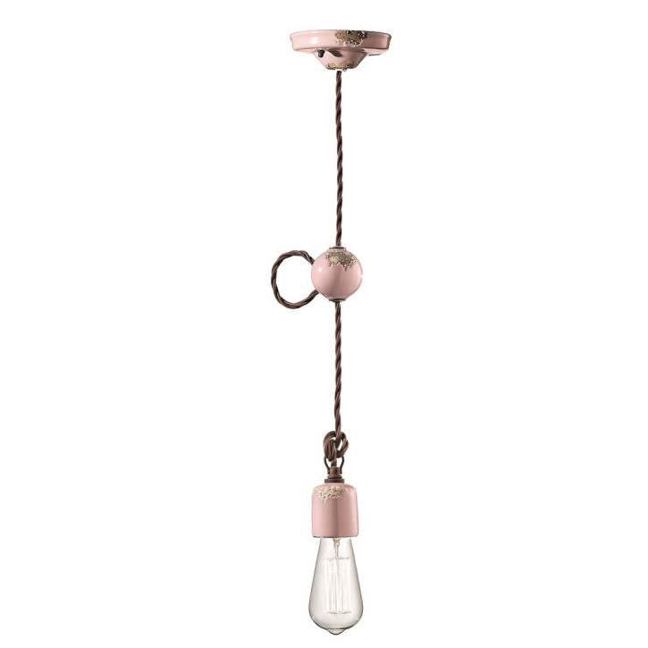 Pendant lamp with a retro shabby look - Cipria