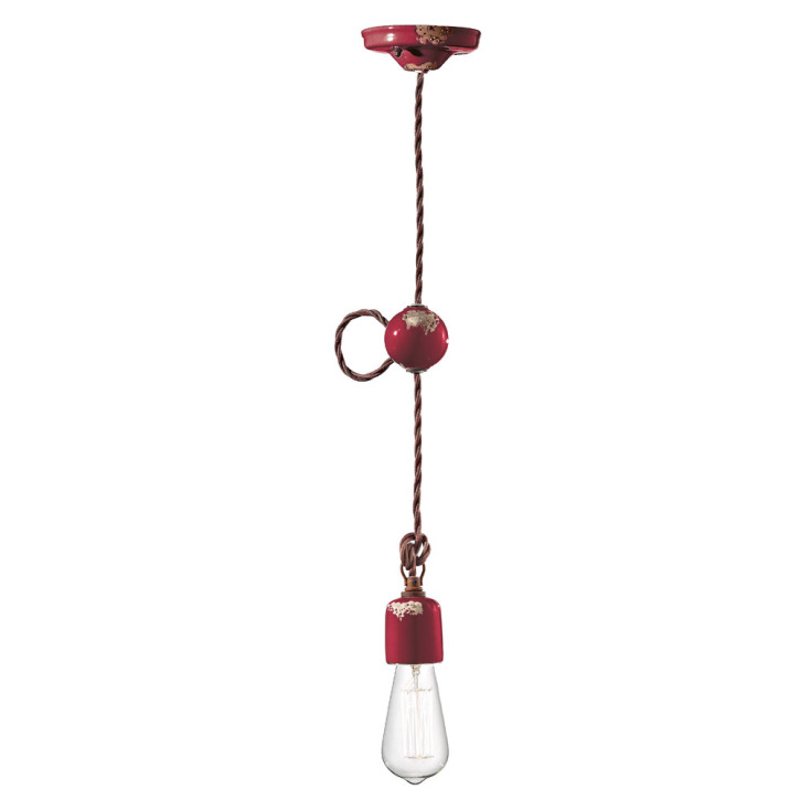 Pendant lamp with a retro shabby look - Bordeaux