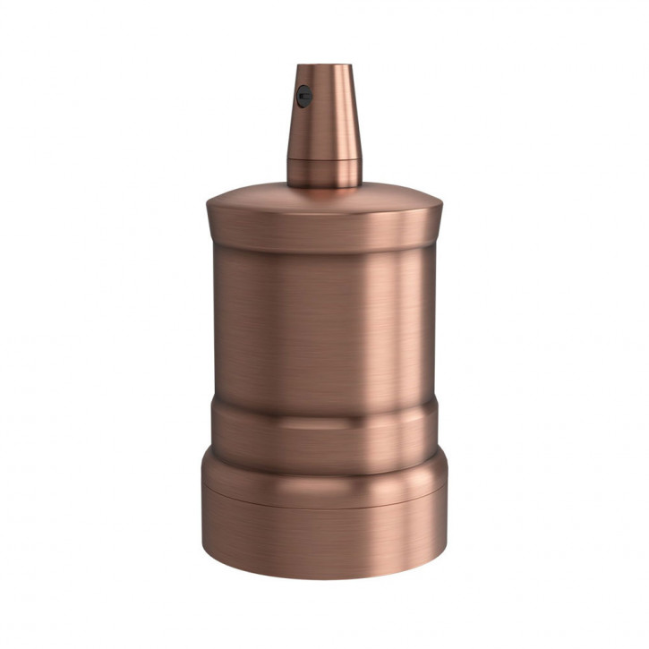 Lamp holder E27 satin copper