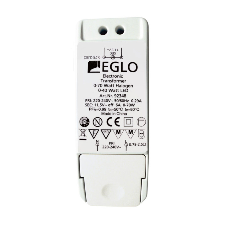 Alimentatore elettronico LED 0-70W/0-40W 6A 220-240V