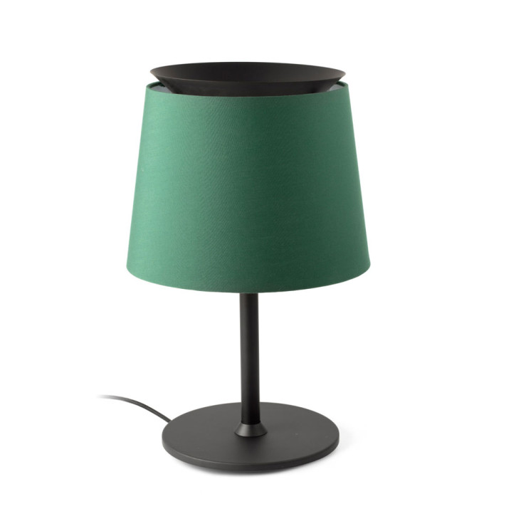 Lampada da tavolo Savoy nero/verde