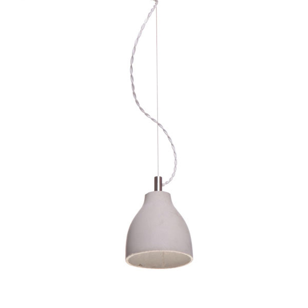 Hanging Lamp Concrete Lamp Light Heavy Small Light Grey Cable