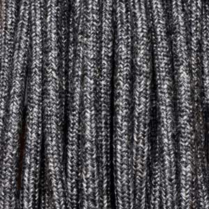 Textilkabel 2x0,75mm² Leinen dunkel grau