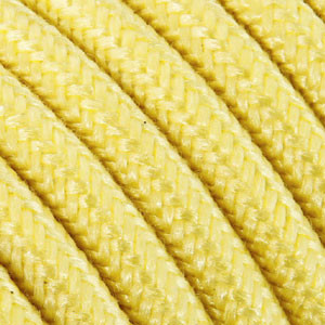 Cable Textiles de algodón limón 3x0,75mm²