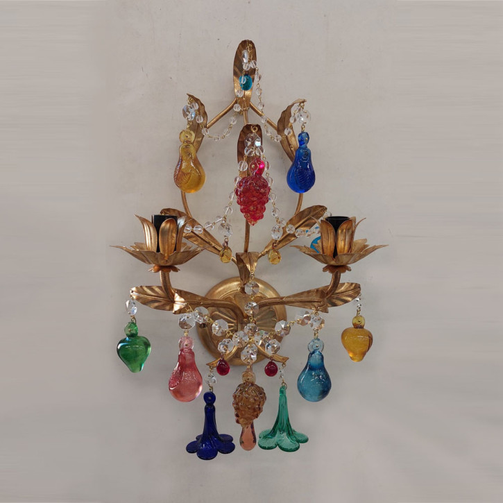 Murano Wandleuchte Bomba