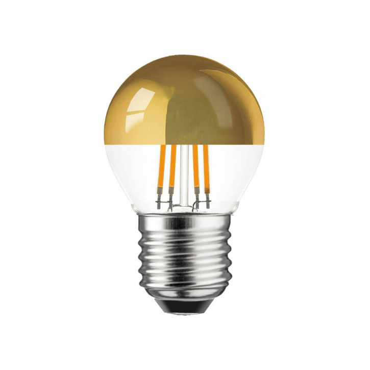 LED Filament Tropfen Kopfverspiegelt gold 4W 360lm 2700K