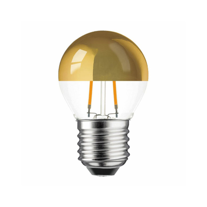 LED Filament Tropfen 2W 180lm 2700K Kopfspiegel Gold