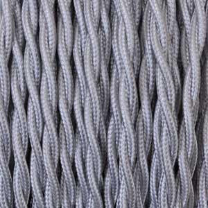 Textil cable 2x0,75mm² plata