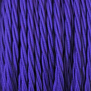 Textil cable 2x0,75mm² violeta