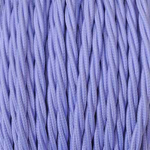 Textil cable 2x0,75mm² de color lila