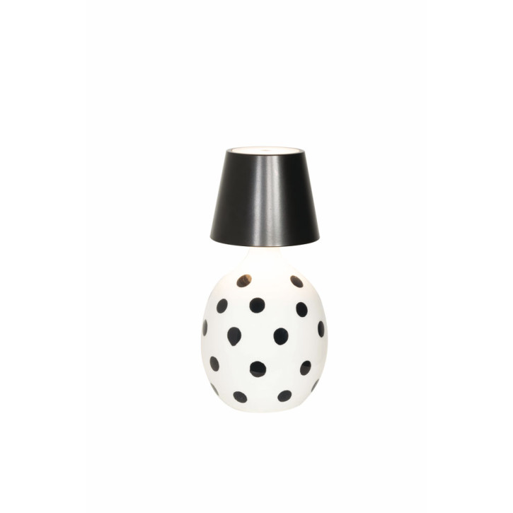 Poldina Stopper - Lido Ceramic white - dots