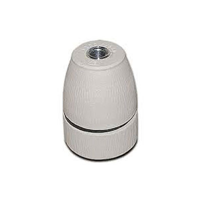 Porcelain lamp holder E27 - Grey