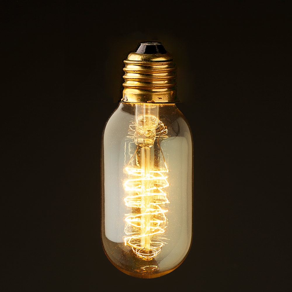 Original Edison Kohlefadenlampe NK75=262W 230V E27 Glühlampe Leuchtmittel 1948 