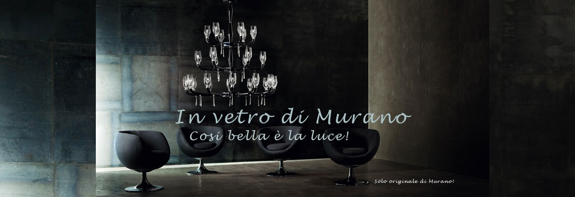 Lampade in vetro di Murano