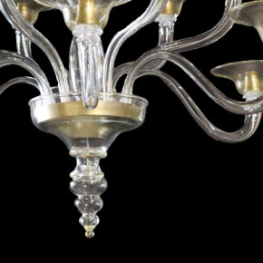 Lustre moderne en verre de Murano