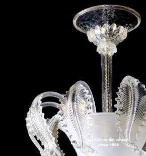 Lampada da soffitto classica in vetro di Murano