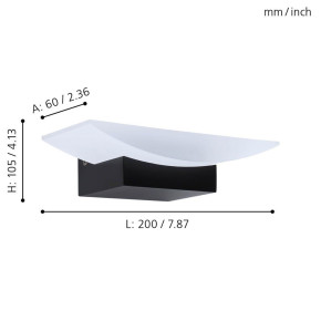 Metrass LED wall light