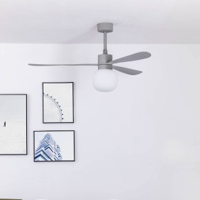 Mini UFO ceiling fan nickel-matt