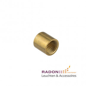 Cylindrical end button, raw brass