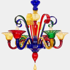 Multicolor chandelier