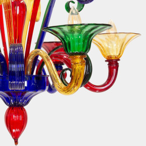 Multicolor chandelier