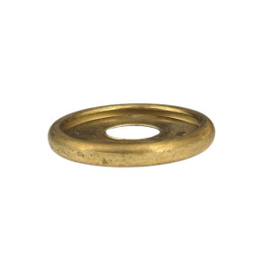 Centering disk, untreated brass with round edge