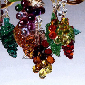 Murano chandelier avec des raisins