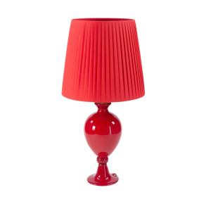 Muranoglas Tischleuchte rot